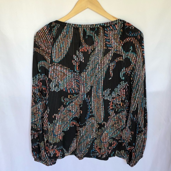 Anthropologie Maeve Burnout Satin Blouse - Picture 2 of 7